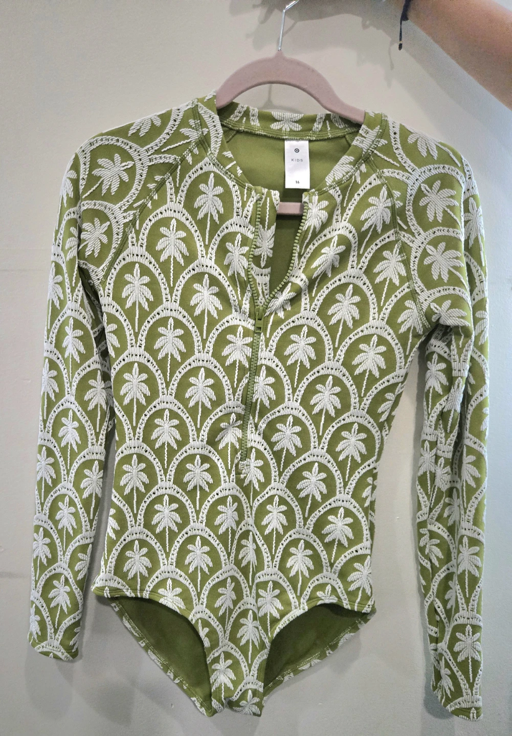 ​Target Green Long Sleeve  Swimsuit  Brand New Without Tags