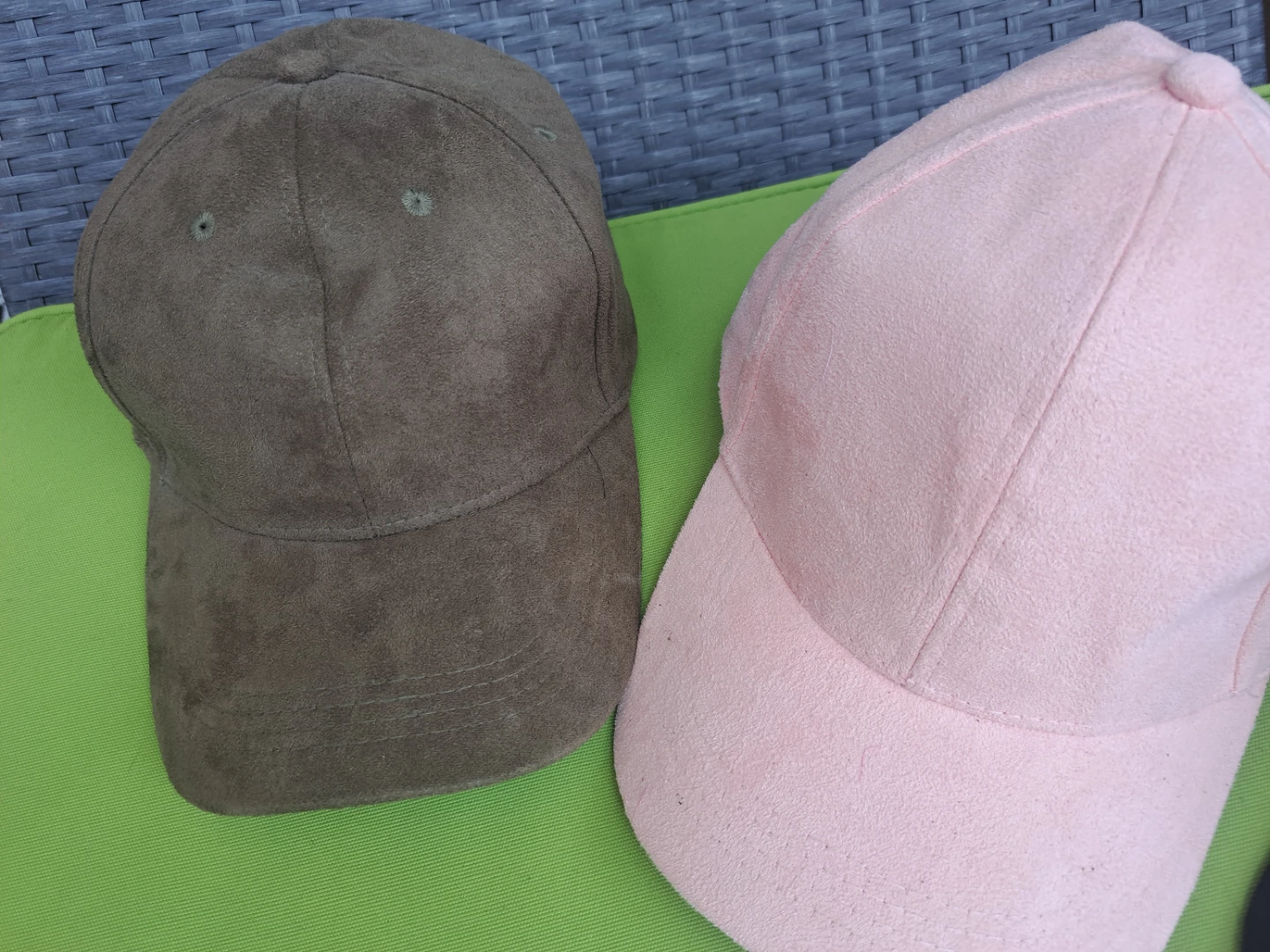 Women's Suede Baseball Caps - photo 2