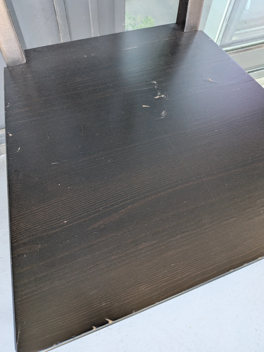 Dark Wood Dining Chair - photo 2