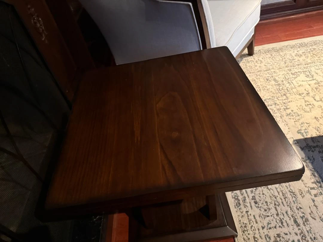 Wooden End Table - photo 2