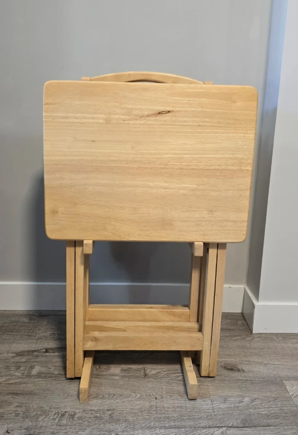 Folding Wood TV Tray Table