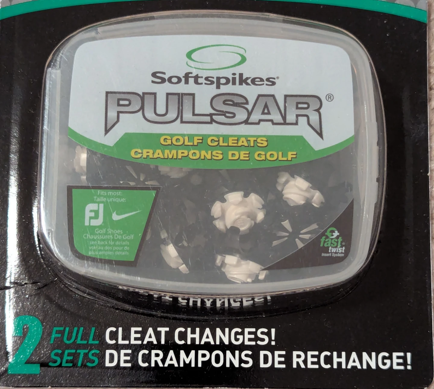 OBO: Softspikes Pulsar Golf Cleats – 2 Full Sets – Fast Twist