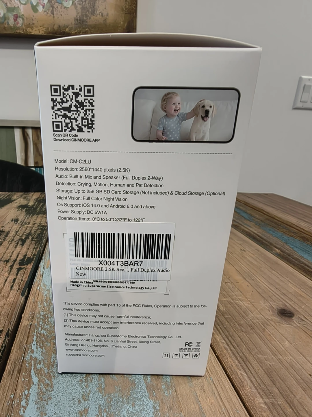 Brand New (Sealed) Cinmoore Indoor Pan Tilt Wi-Fi Camera - photo 4