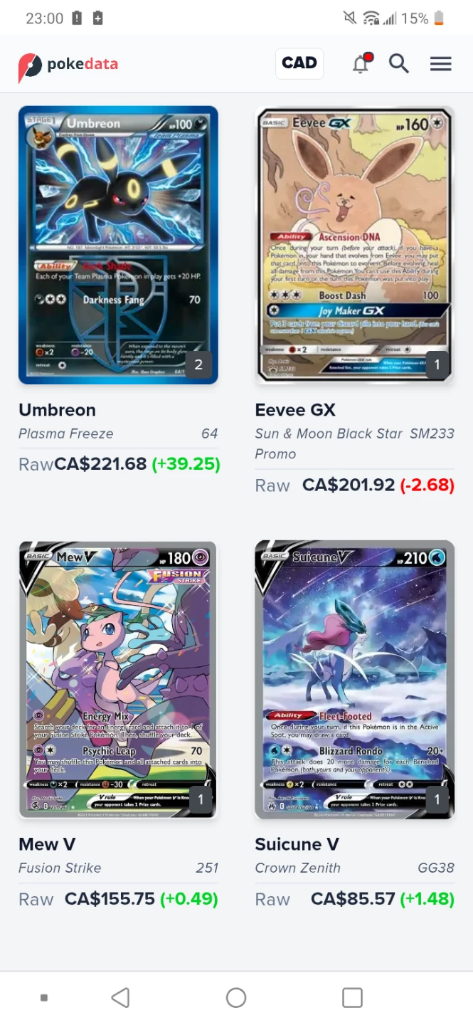 Selling Pokemon cards