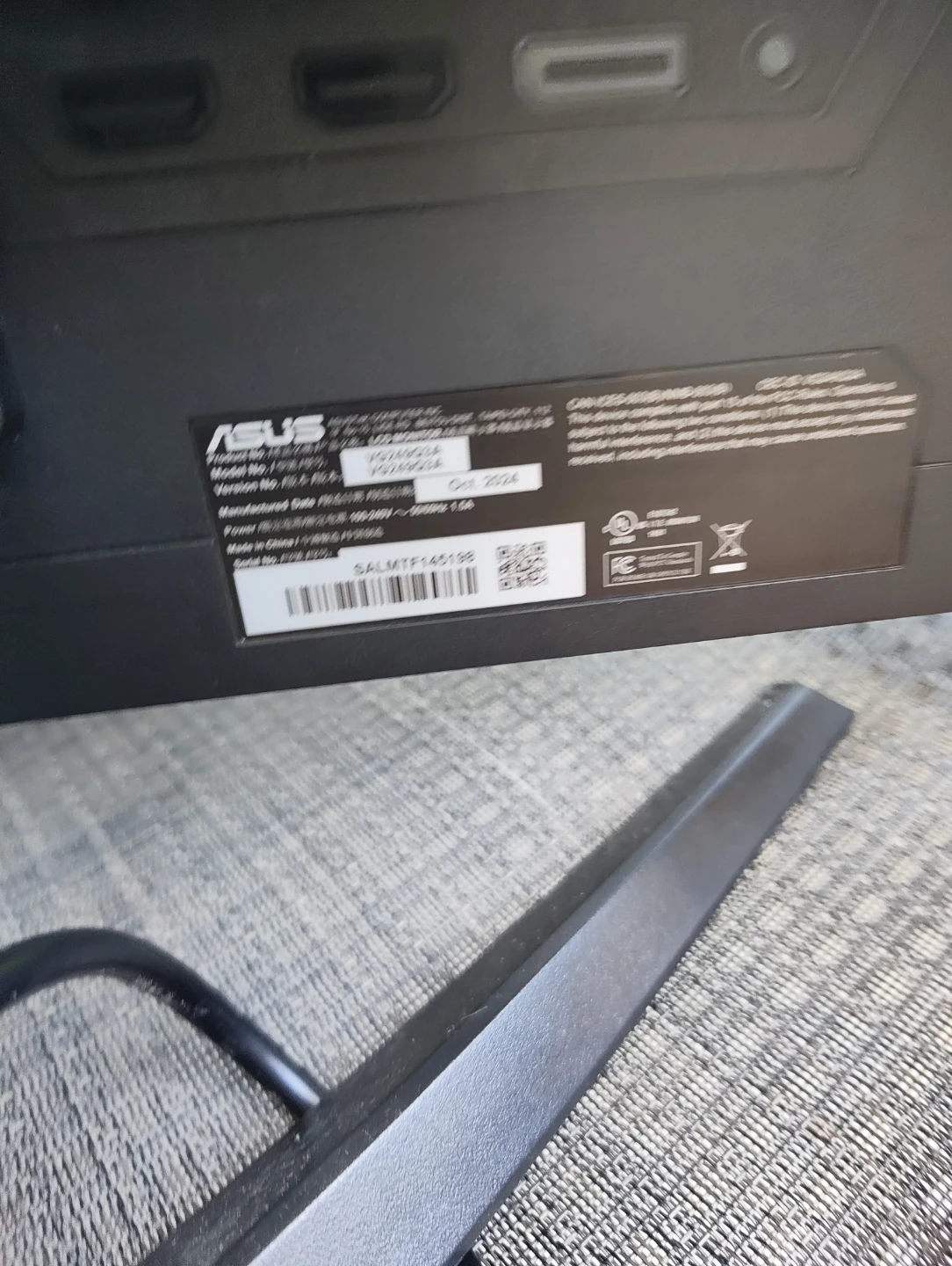 ASUS TUF Gaming Monitor 1920x1080p 165hz max - photo 3