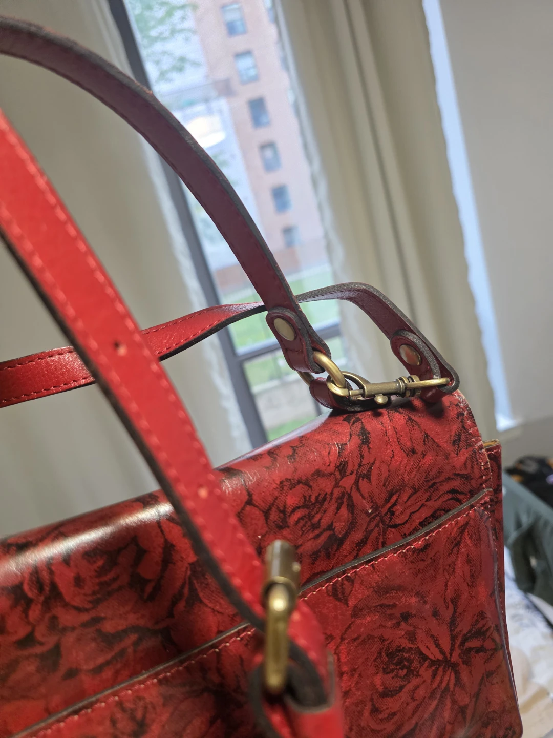 Patricia Nash Alexandria Etched Roses Satchel Handbag - photo 5
