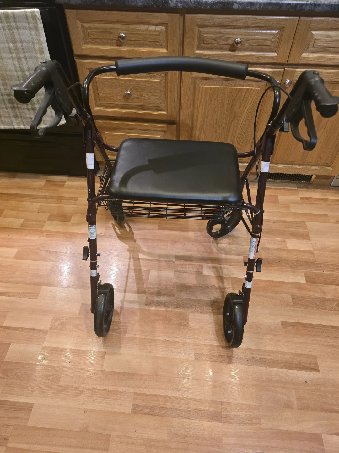 Medline Heavy-Duty Rollator Walker with Seat - photo 2