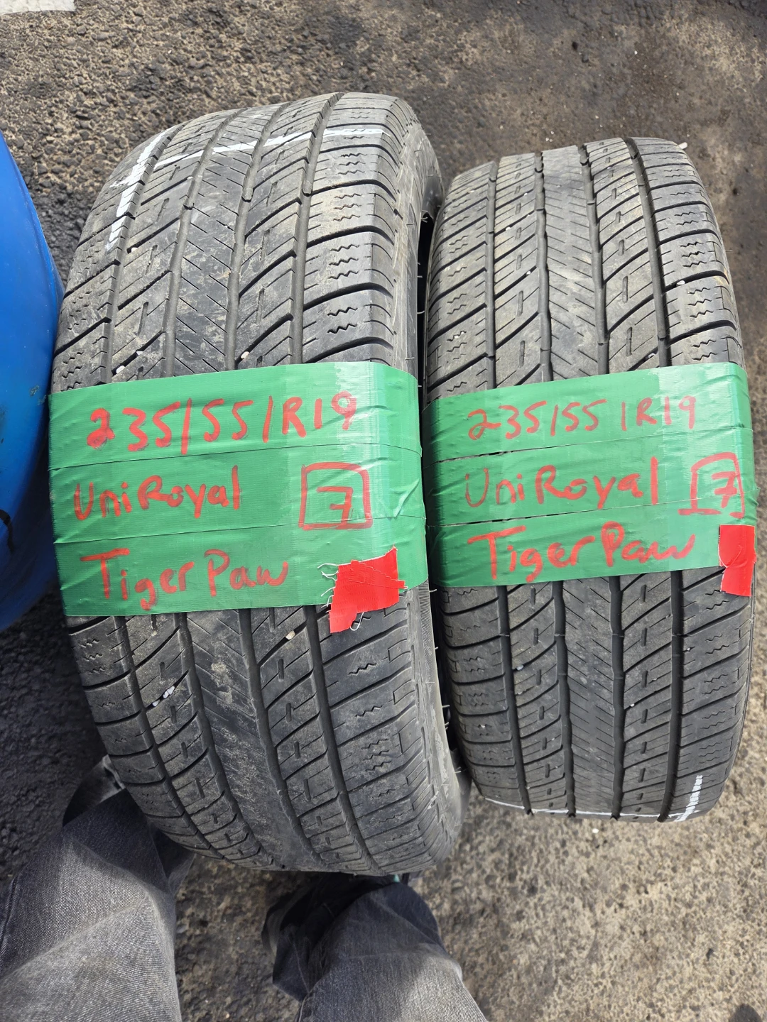 Uniroyal Tiger Paw Tires (2) - 235/55R19