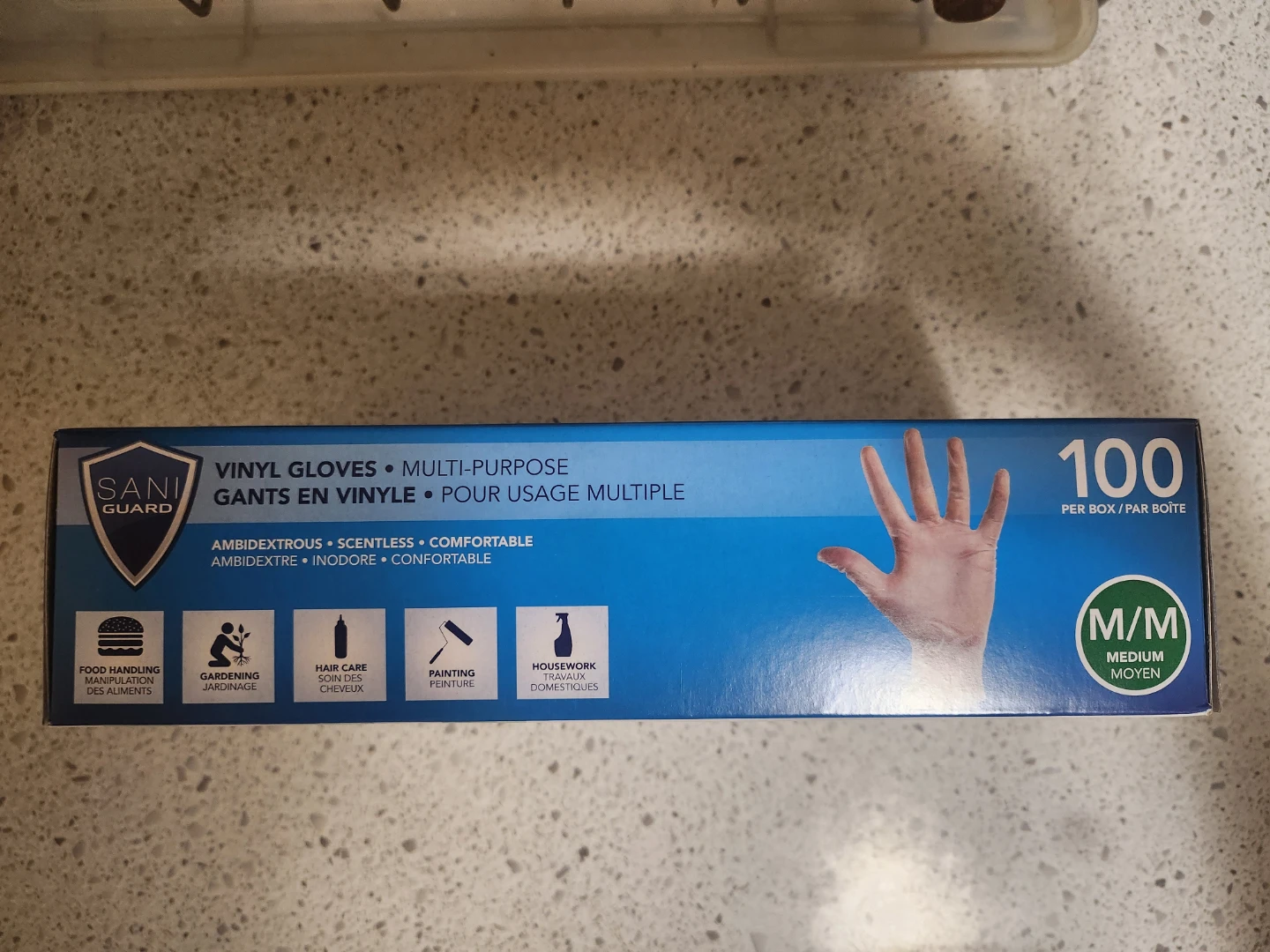 [BNIB] Sani Guard Vinyl Disposable Gloves - Medium (100 pack) - photo 2