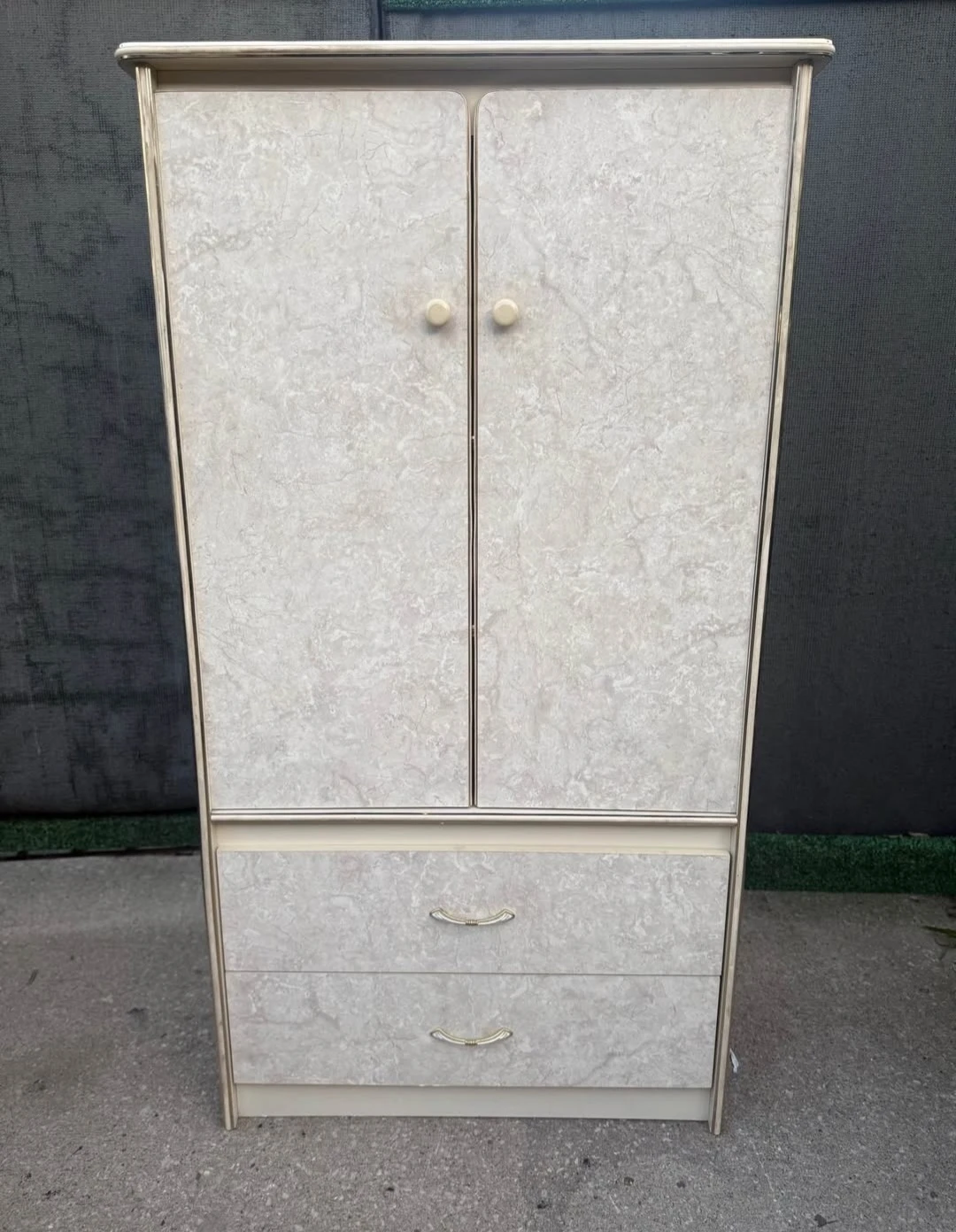 Vintage Wardrobe with Drawers