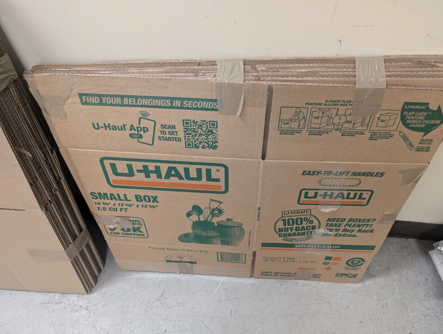 U-Haul Small Moving Boxes (1.5 CU FT)