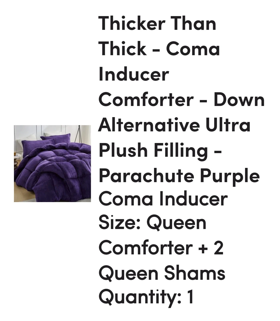 BRAND NEW COMFORTER