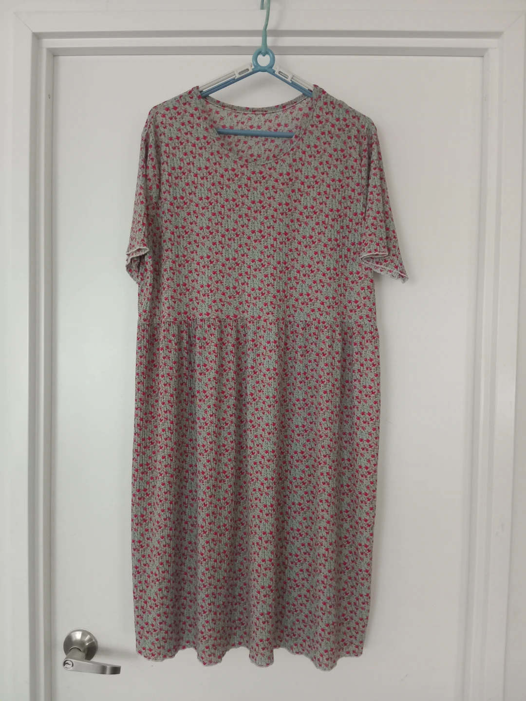 Floral Print Short-Sleeve Dress