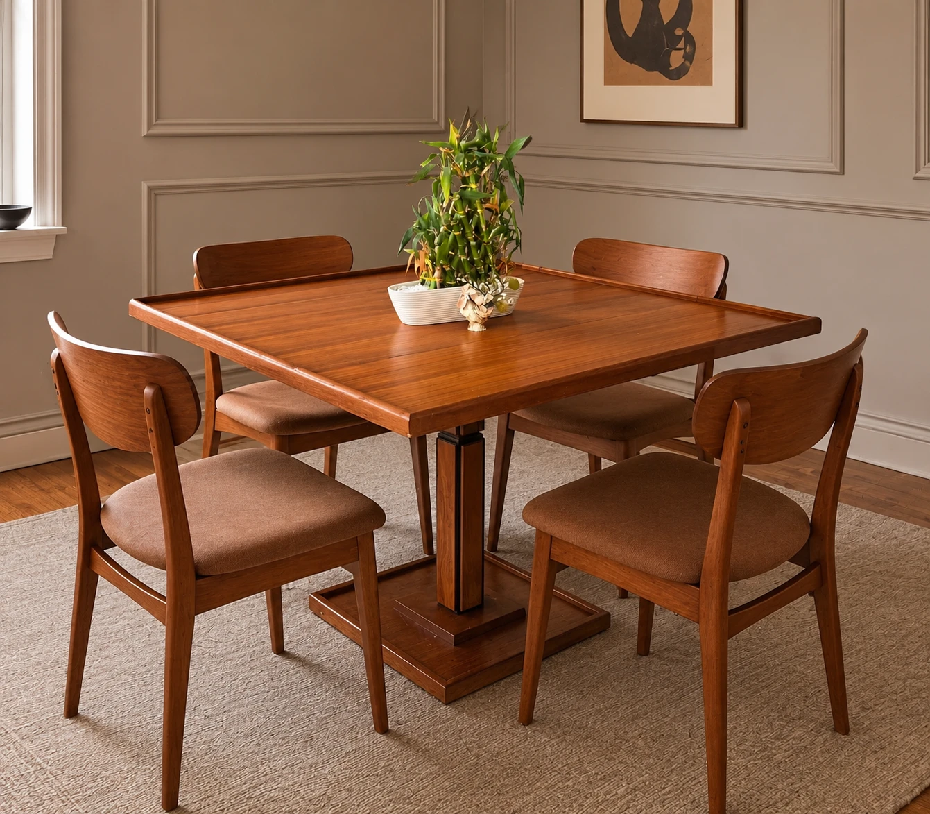 MCM Solid Teak Extendable Dining/Desk/Coffee/Console Table