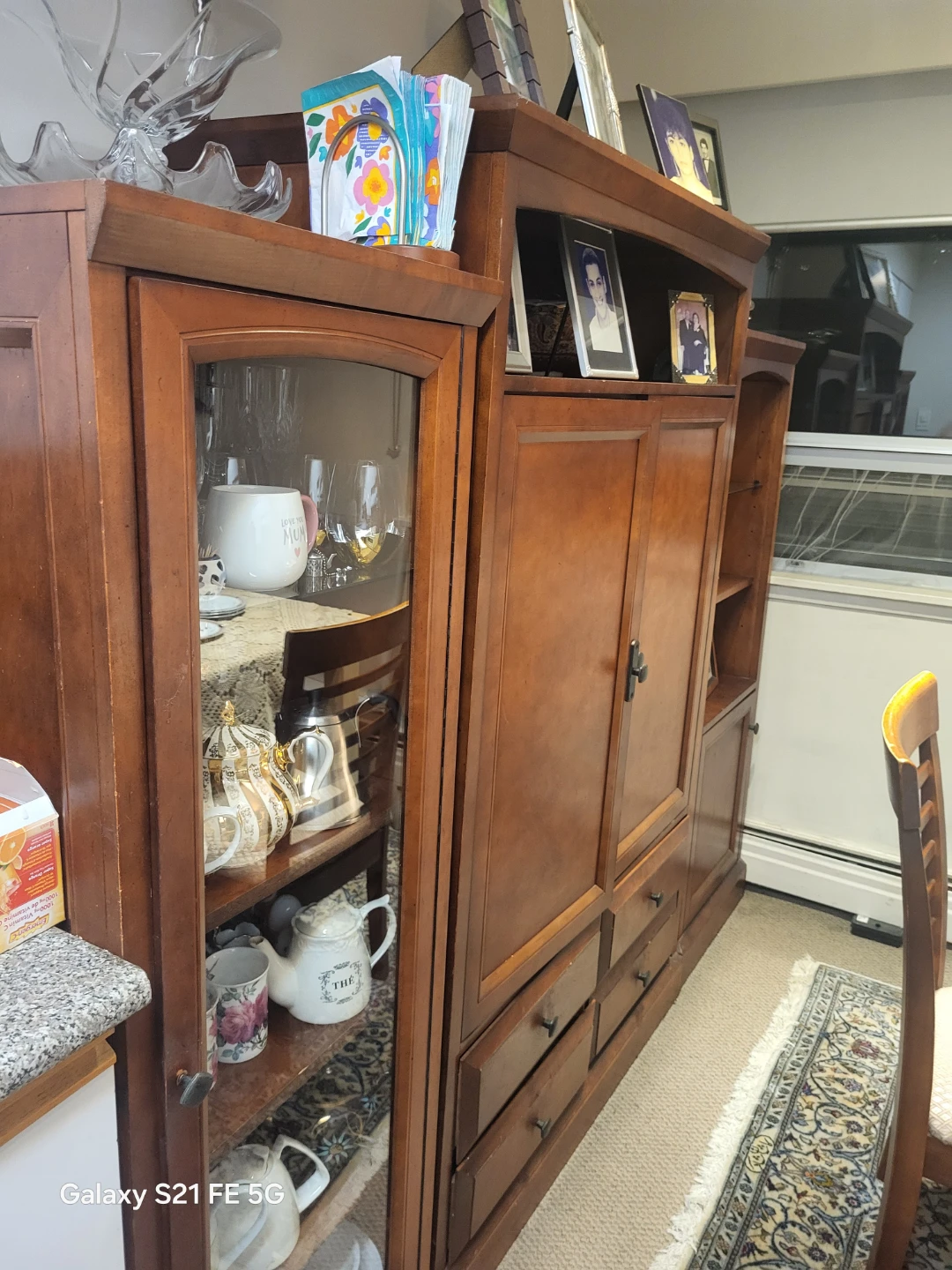 Wooden Entertainment Unit with Storage - photo 3