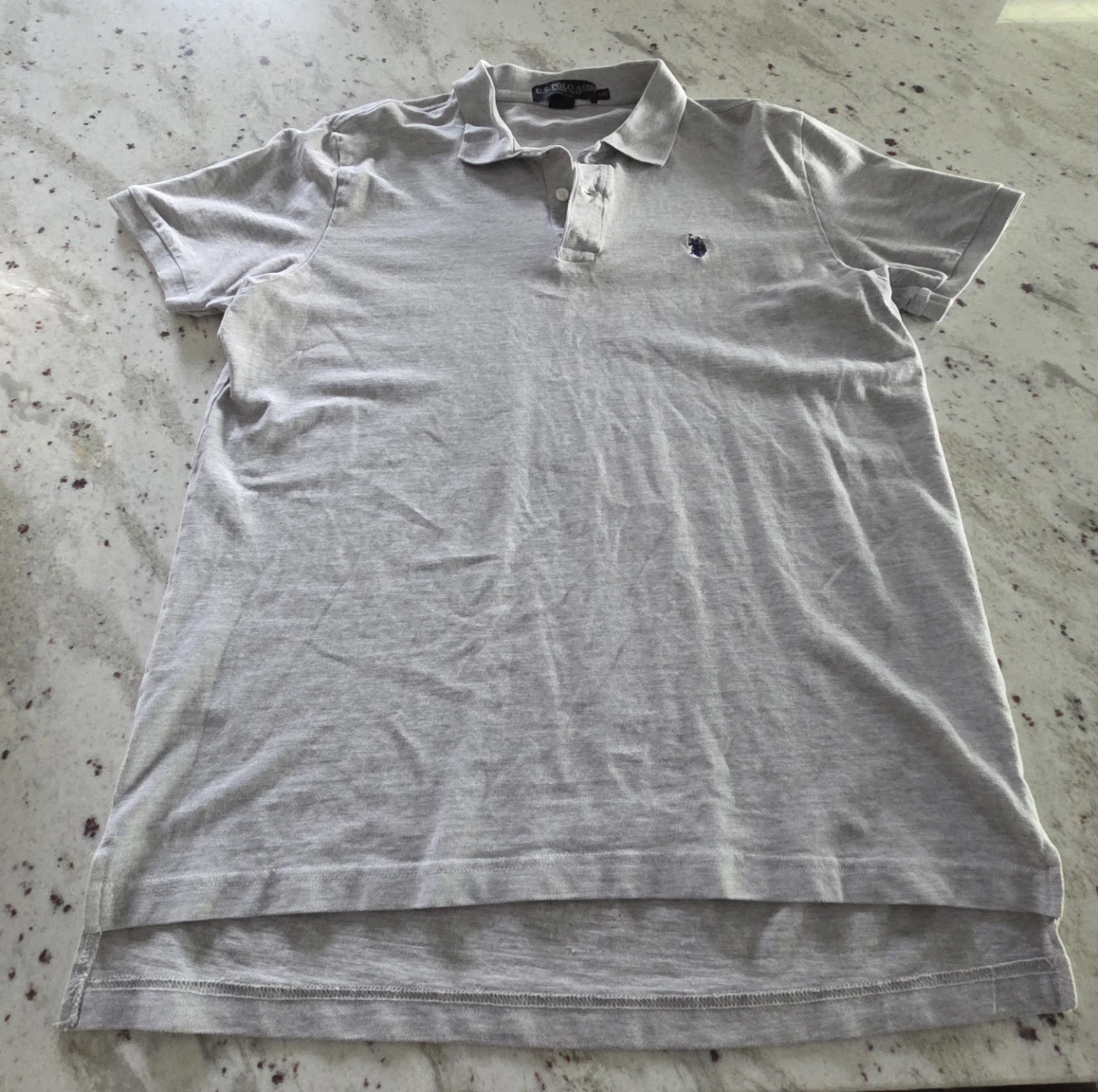 U.S. Polo Assn. Grey Polo Shirt - Large