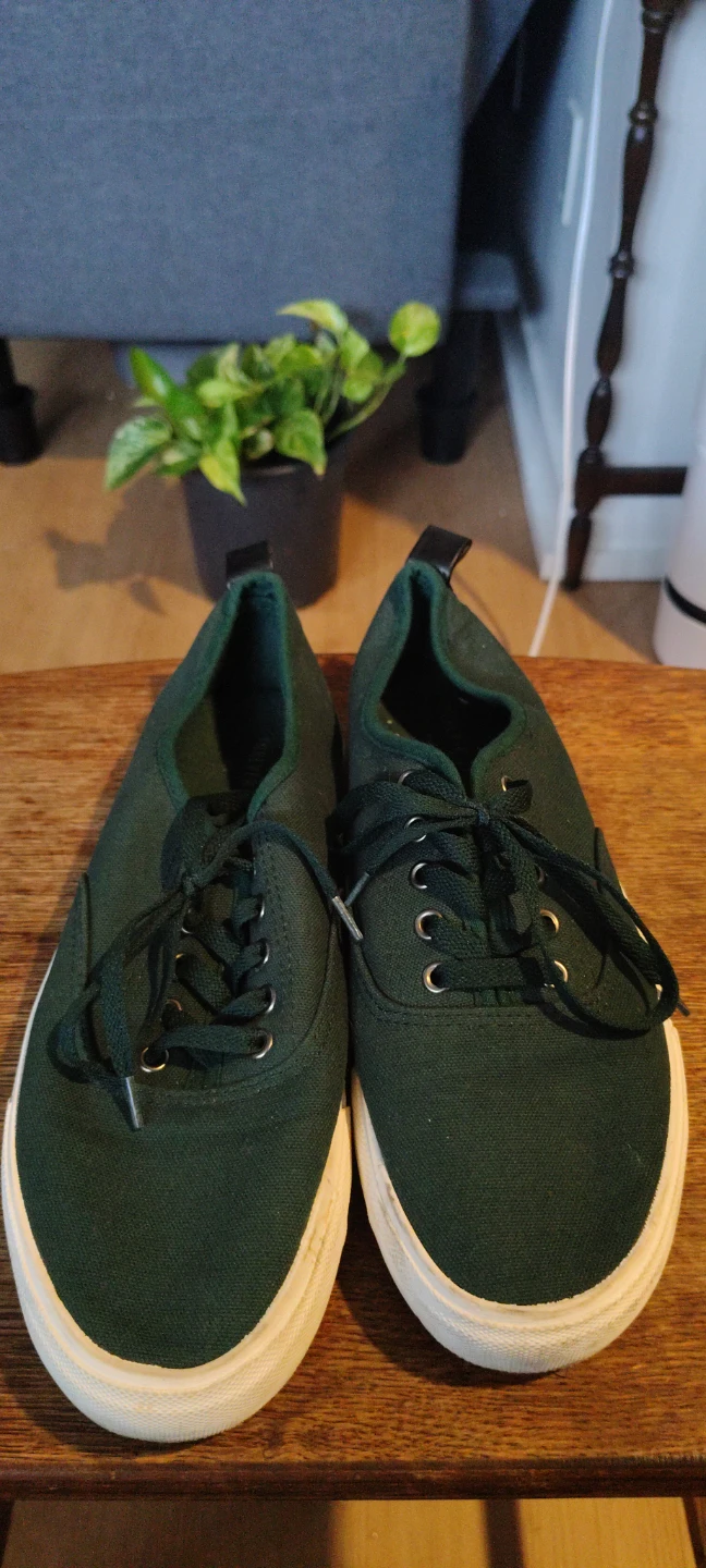 Forest Green Canvas Sneakers