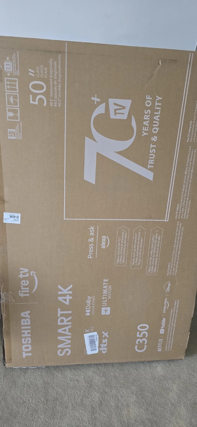 Toshiba 50" 4K Smart TV