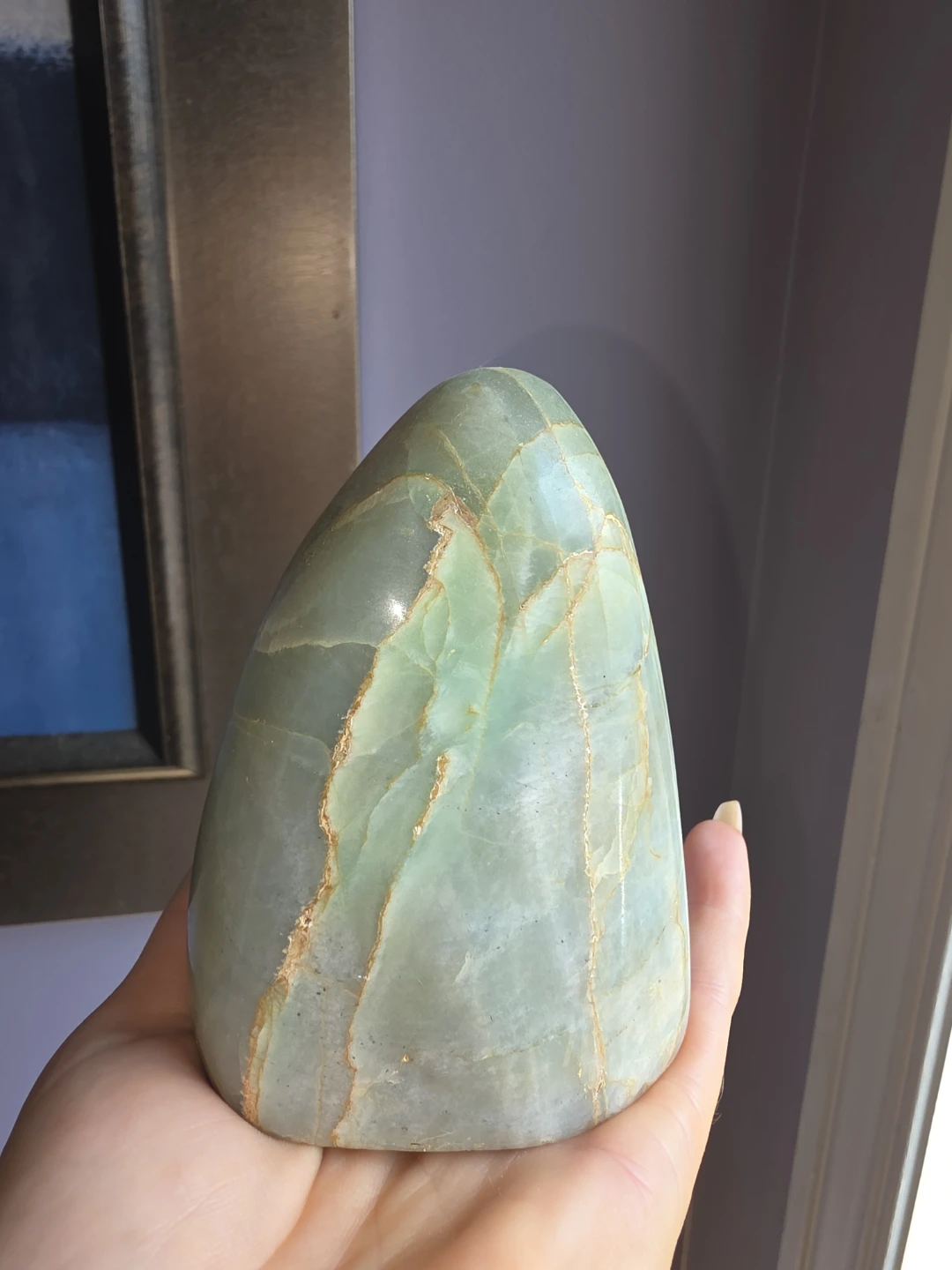 Polished Garnierite (Green Moonstone) Freeform