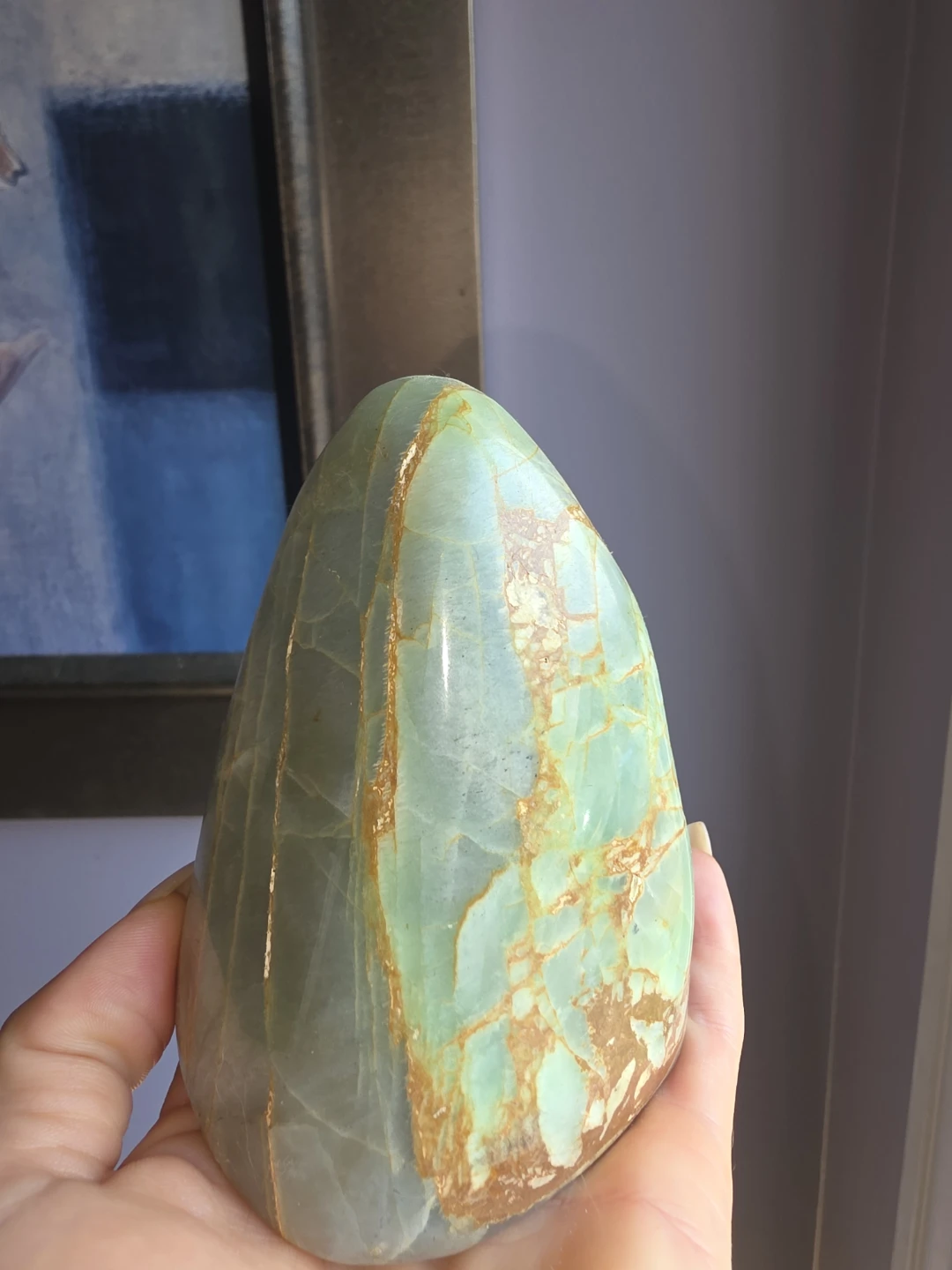 Polished Garnierite (Green Moonstone) Freeform - photo 2