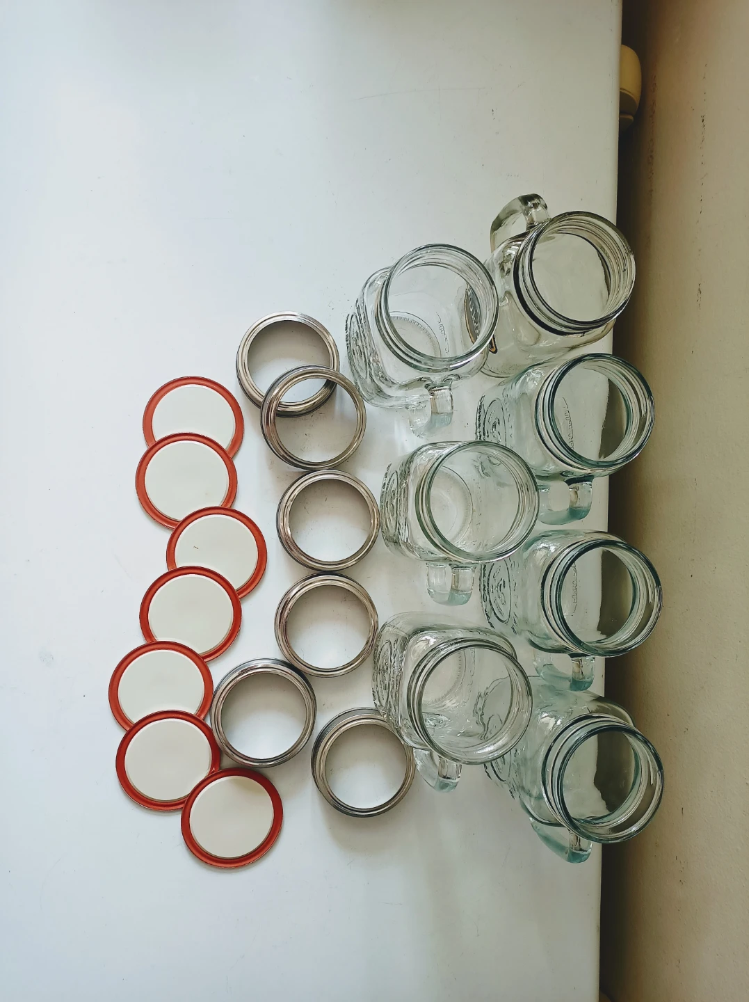 New~7x Mason Drinking Jars w/Lids - photo 2
