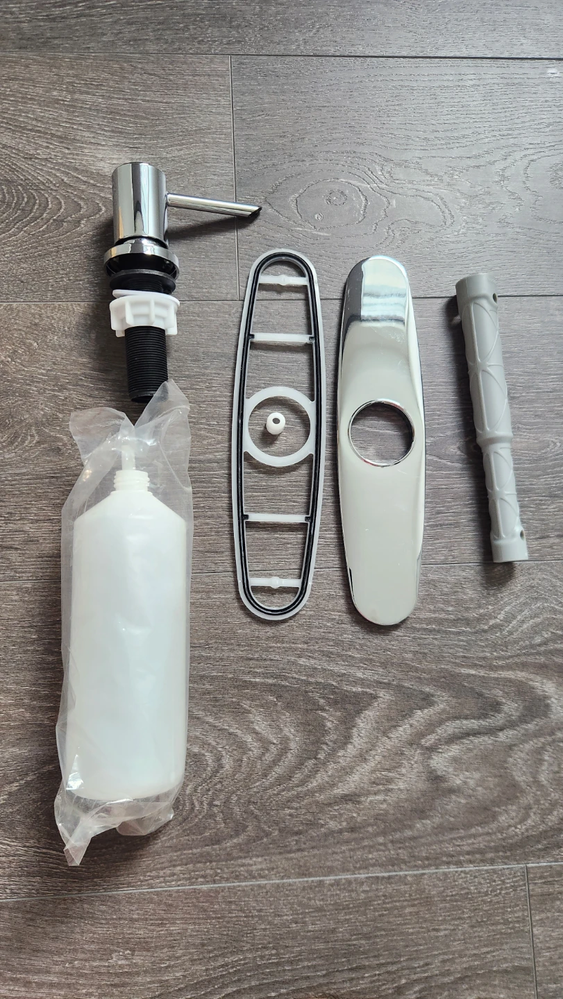 Moen Chrome Soap Dispenser with Refillable Bottle