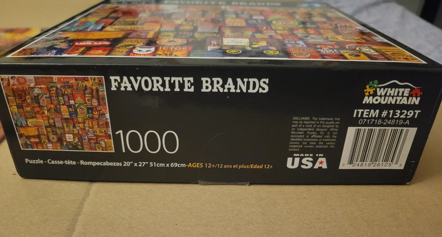 White Mountain Favorite Brands 1000 Piece Jigsaw Puzzle - photo 3