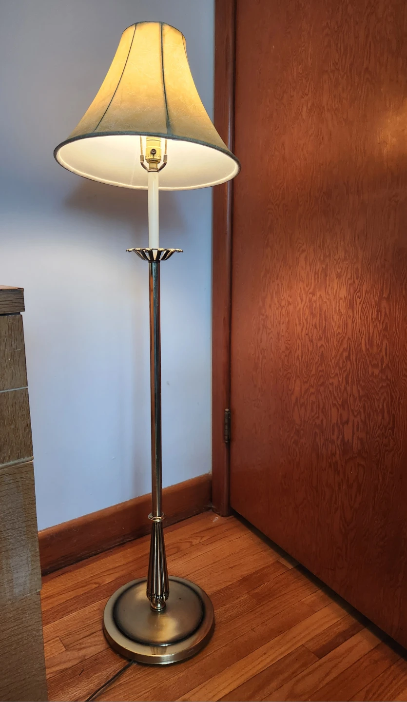 Vintage Brass Floor Lamp - photo 2