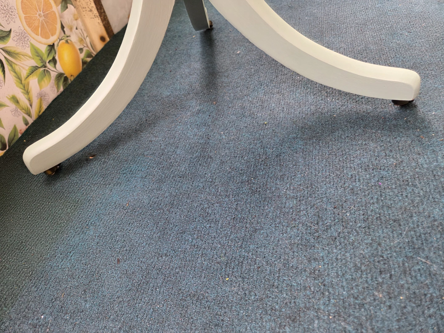 Light Blue Accent/Side Table on wheels - photo 3