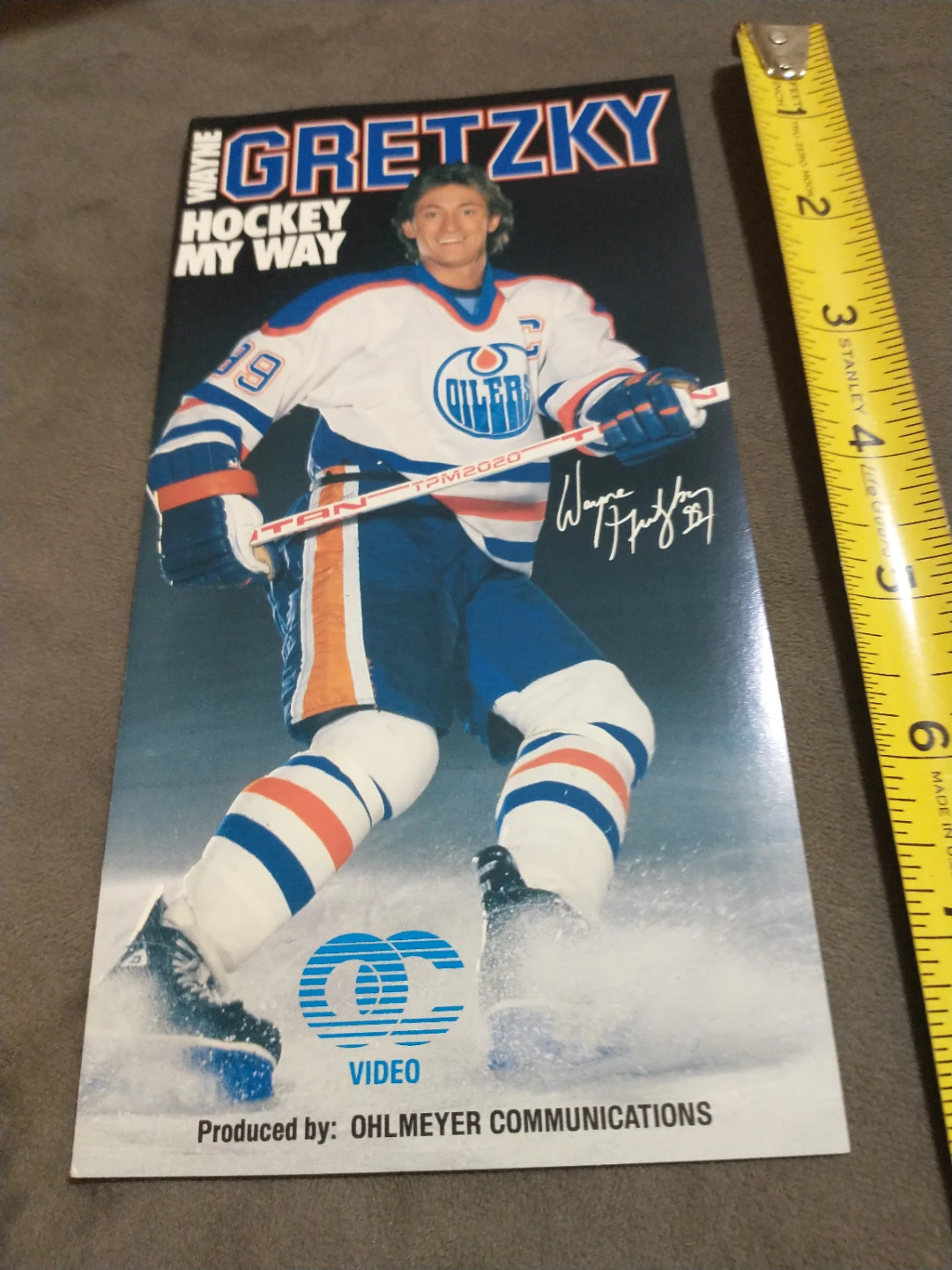 1980s Wayne Gretzky Hockey My Way VHS Insert Cover - photo 2