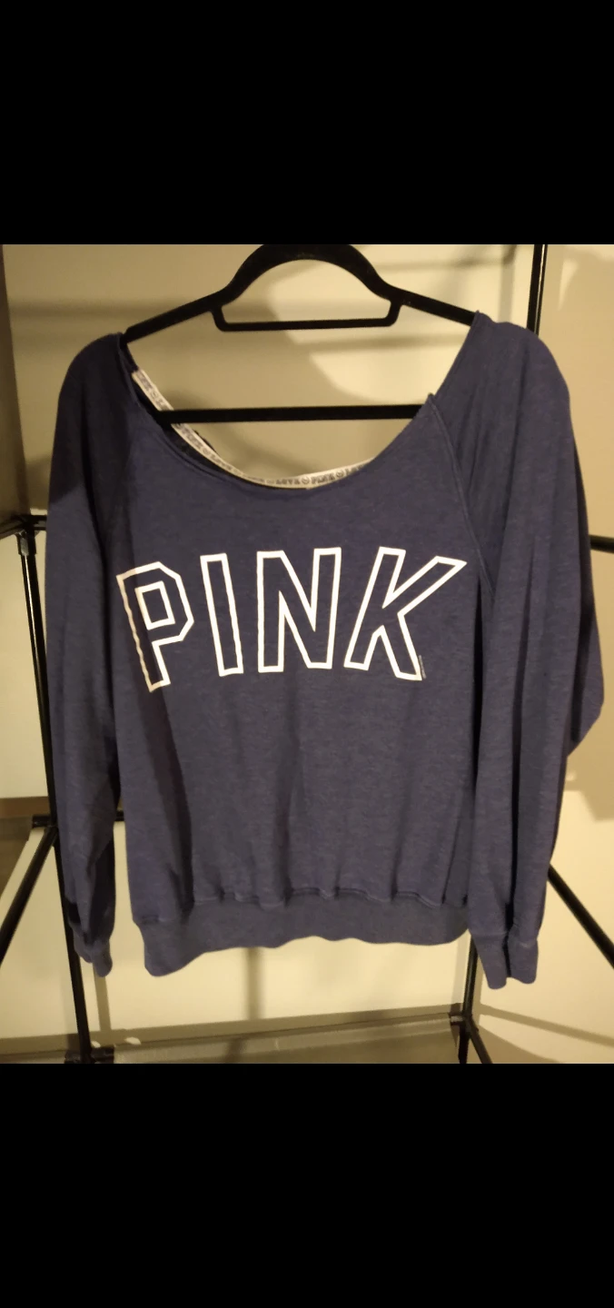Victoria's Secret PINK Off-The-Shoulder Sweatshirt Medium - photo 5