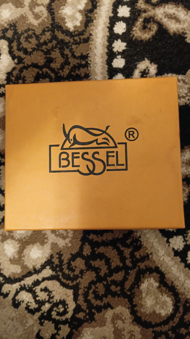 Bessel Genuine Pure Premuim Leather Tri-Fold Wallet
