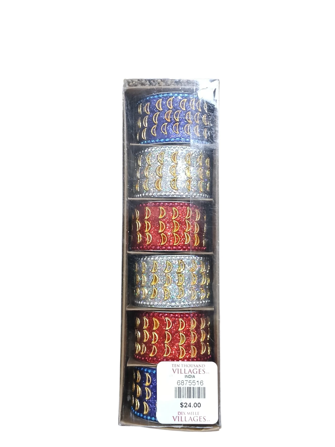 Handcrafted Beaded Napkin Rings – Set of 6