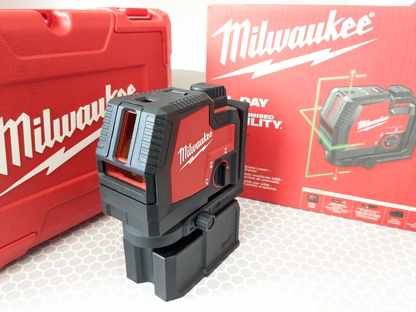 3.0 USB Milwaukee RECHARGEABLE Green Laser Combo Kit