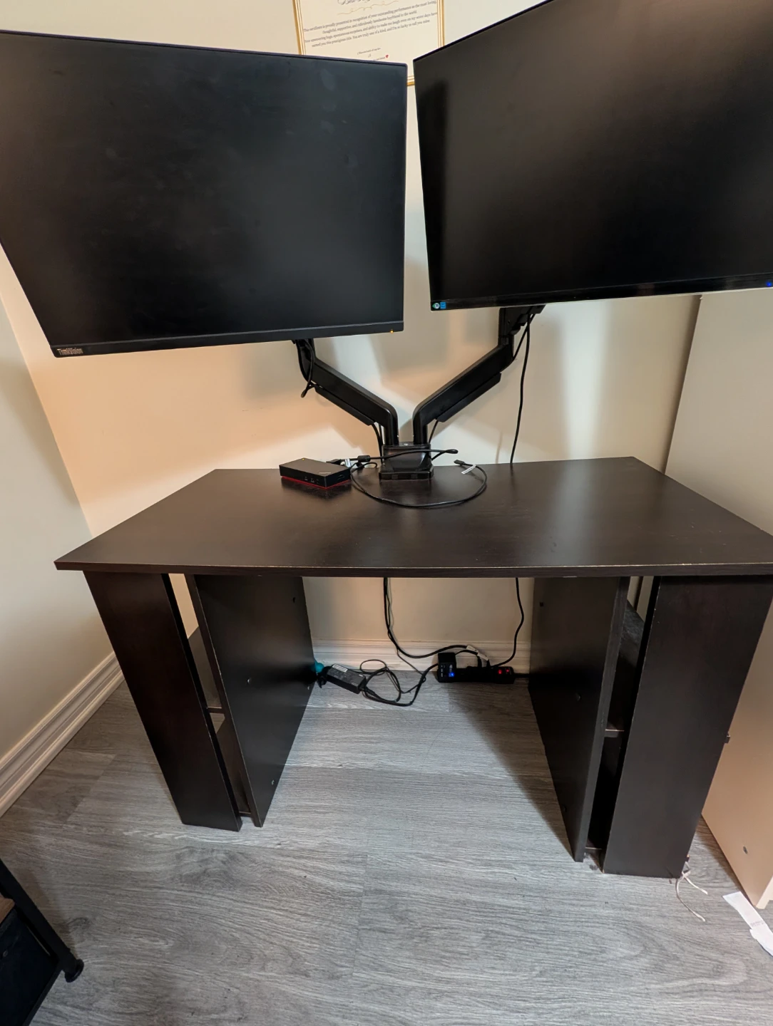 Work Table / Desk with Dual-Monitor Stand - photo 4
