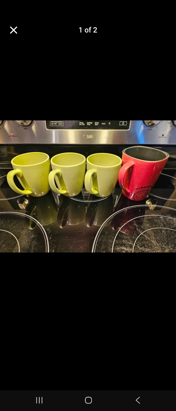 MOVING SALE - Set of 4 Colourful Mugs