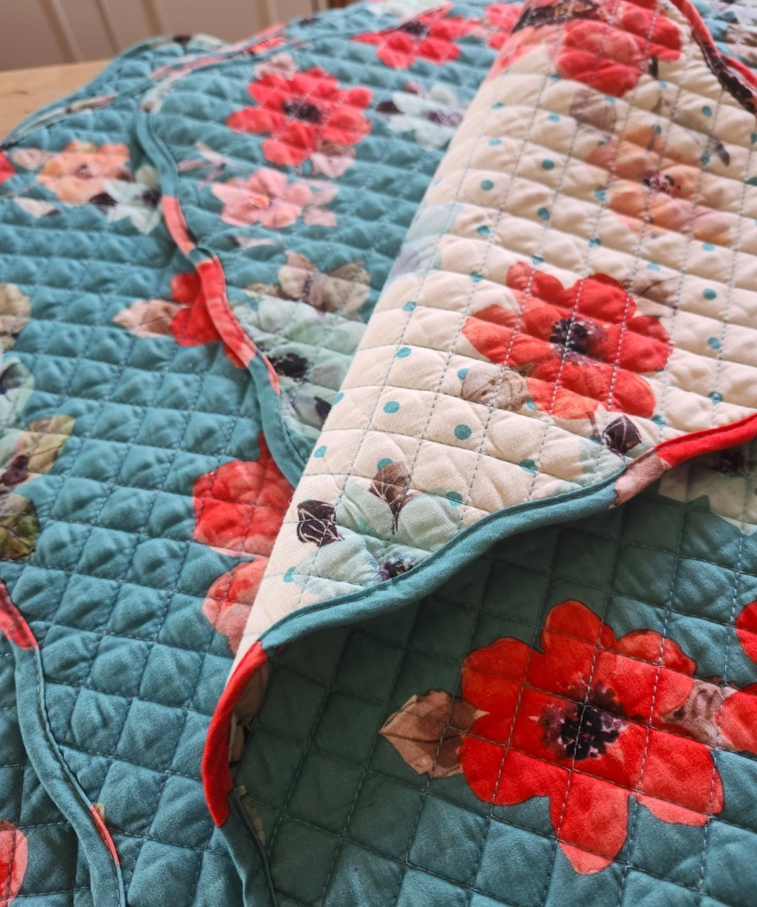 Quilted Placemats - Floral Design (Set of 4) - photo 5