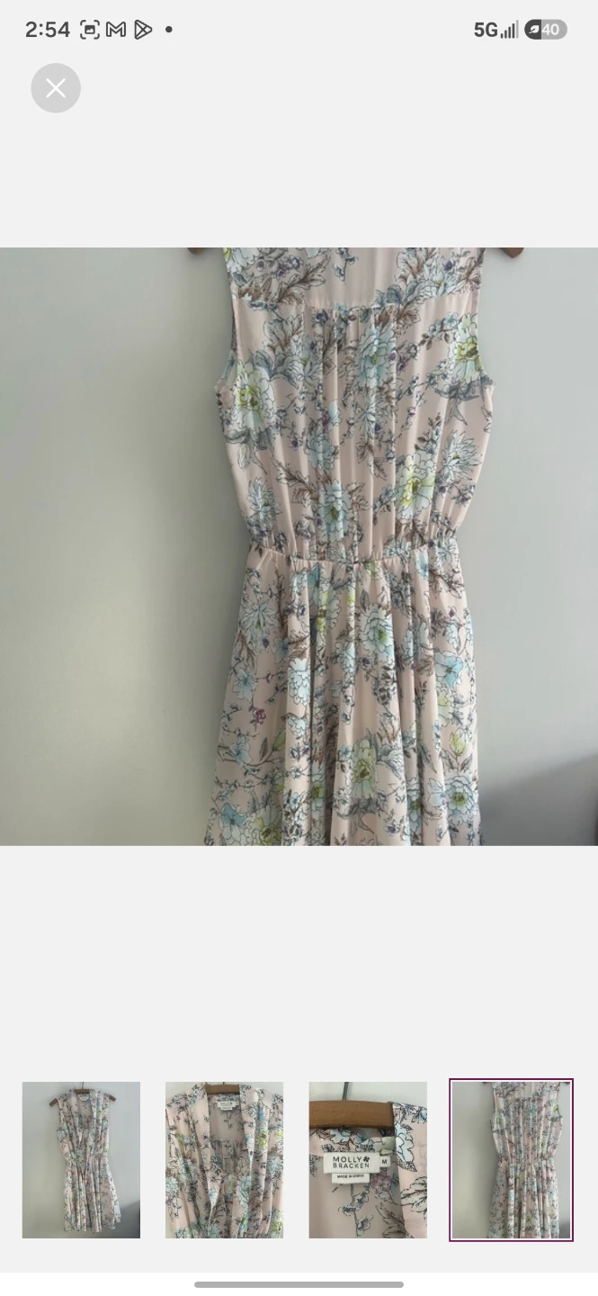 Molly Bracken floral dress size M - photo 4