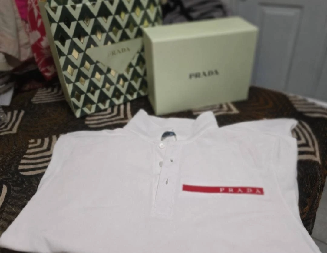White branded polo mens