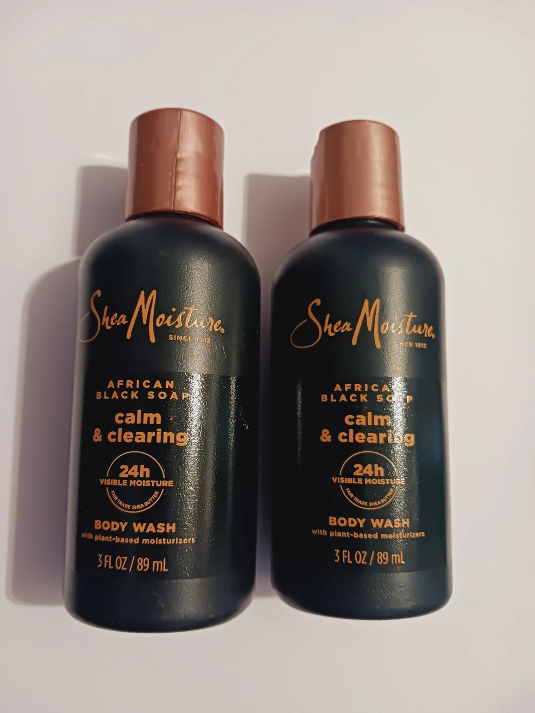 New !! 2×  Shea Moisture African Black Soap Body Wash - 2 Pack