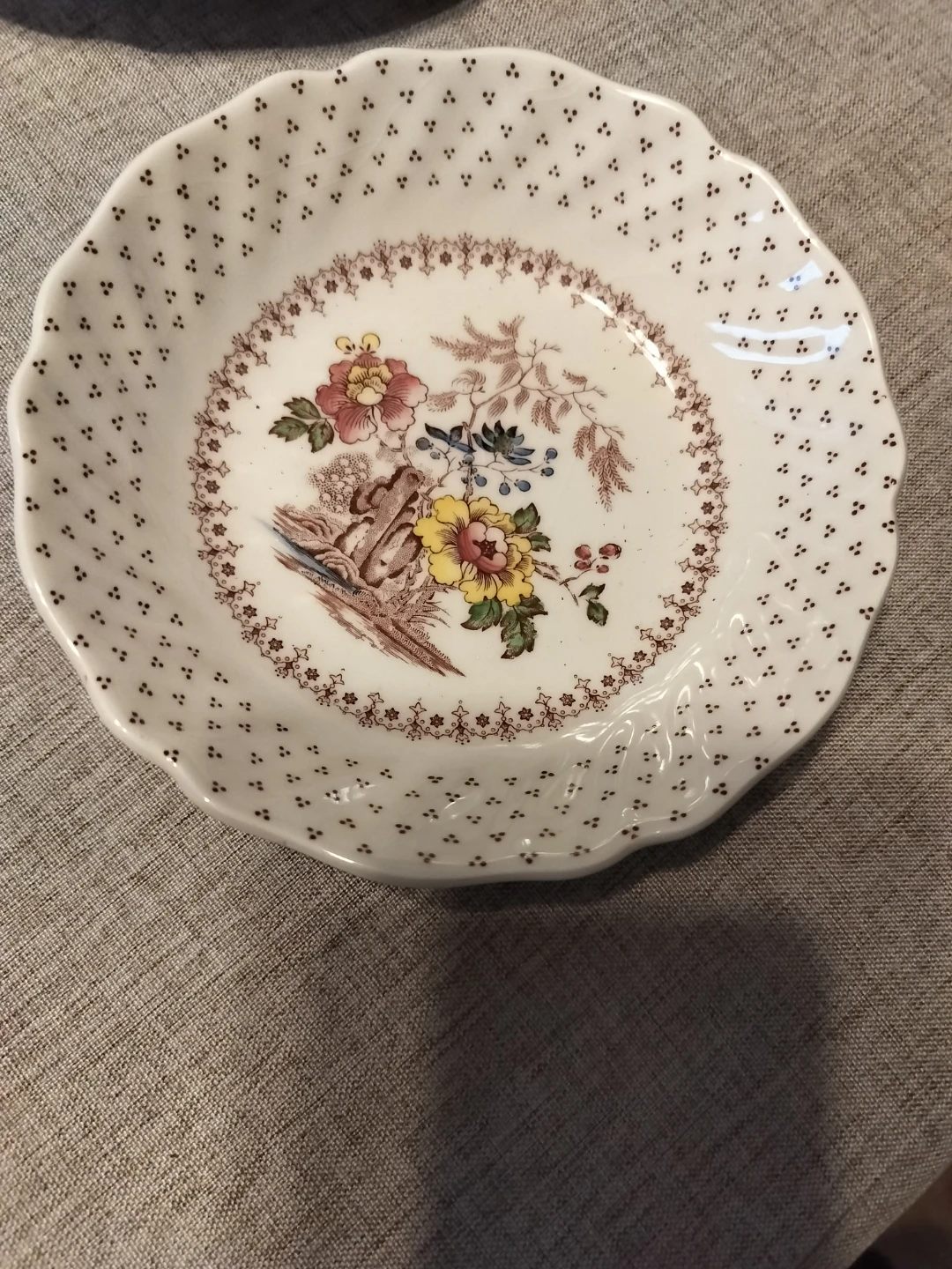 Vintage Floral Side Bowl