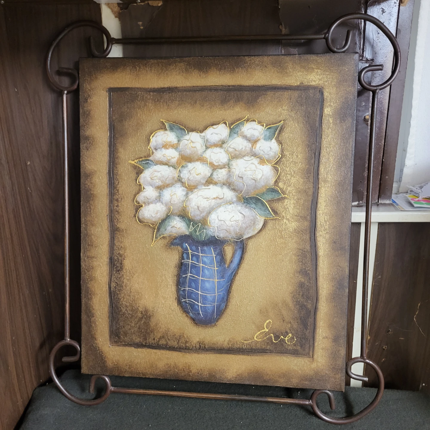 Textured Floral Wall Art