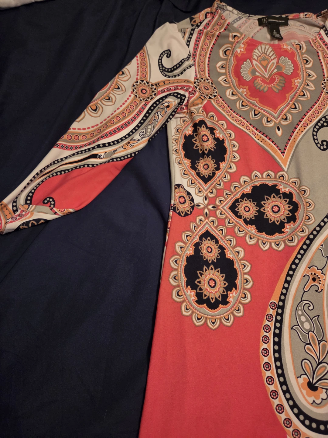 INC International Concepts Paisley Dress - photo 3