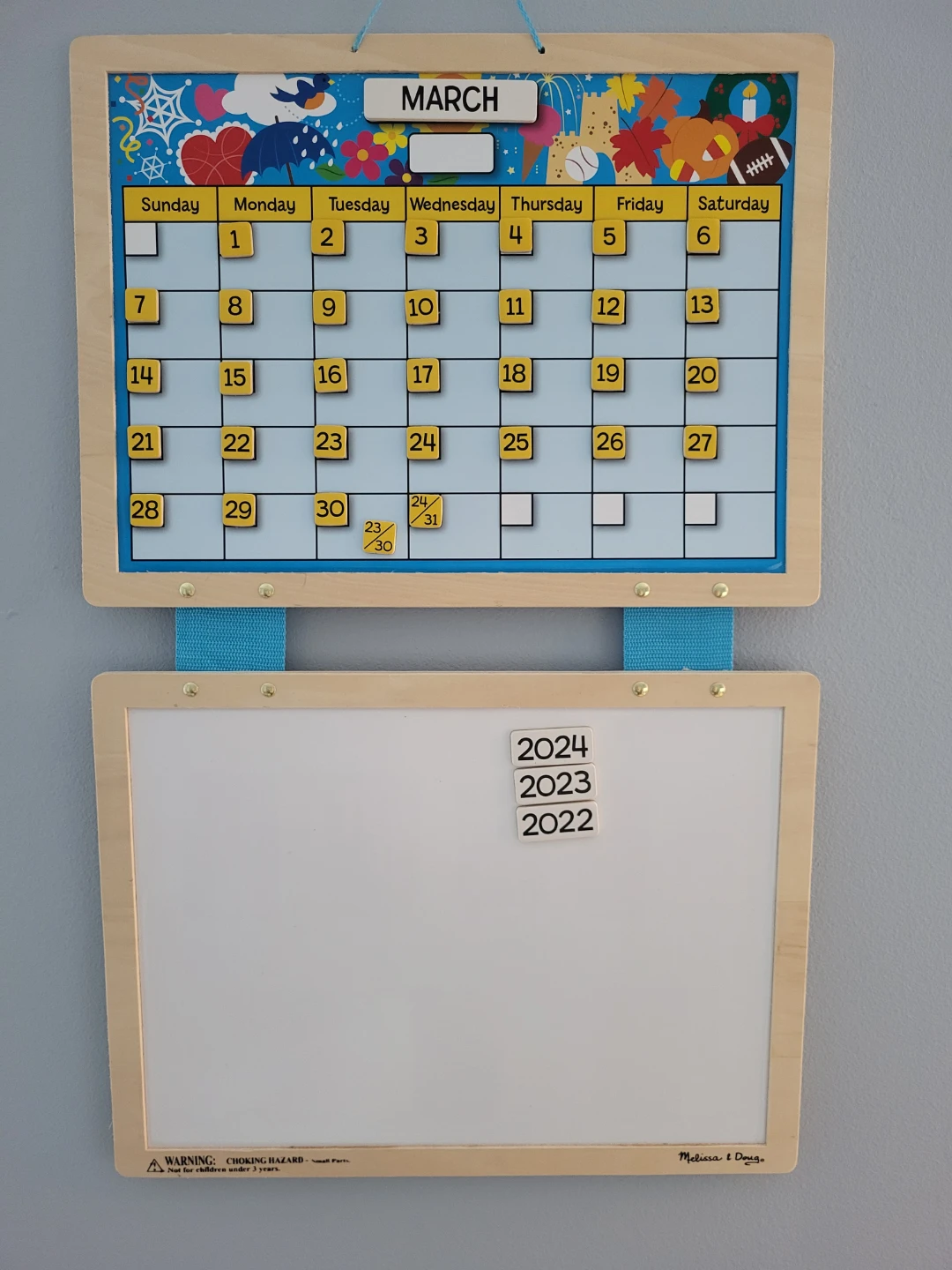 Melissa&Doug Wooden Monthly Magnetic Calendar (127 pcs) - photo 2