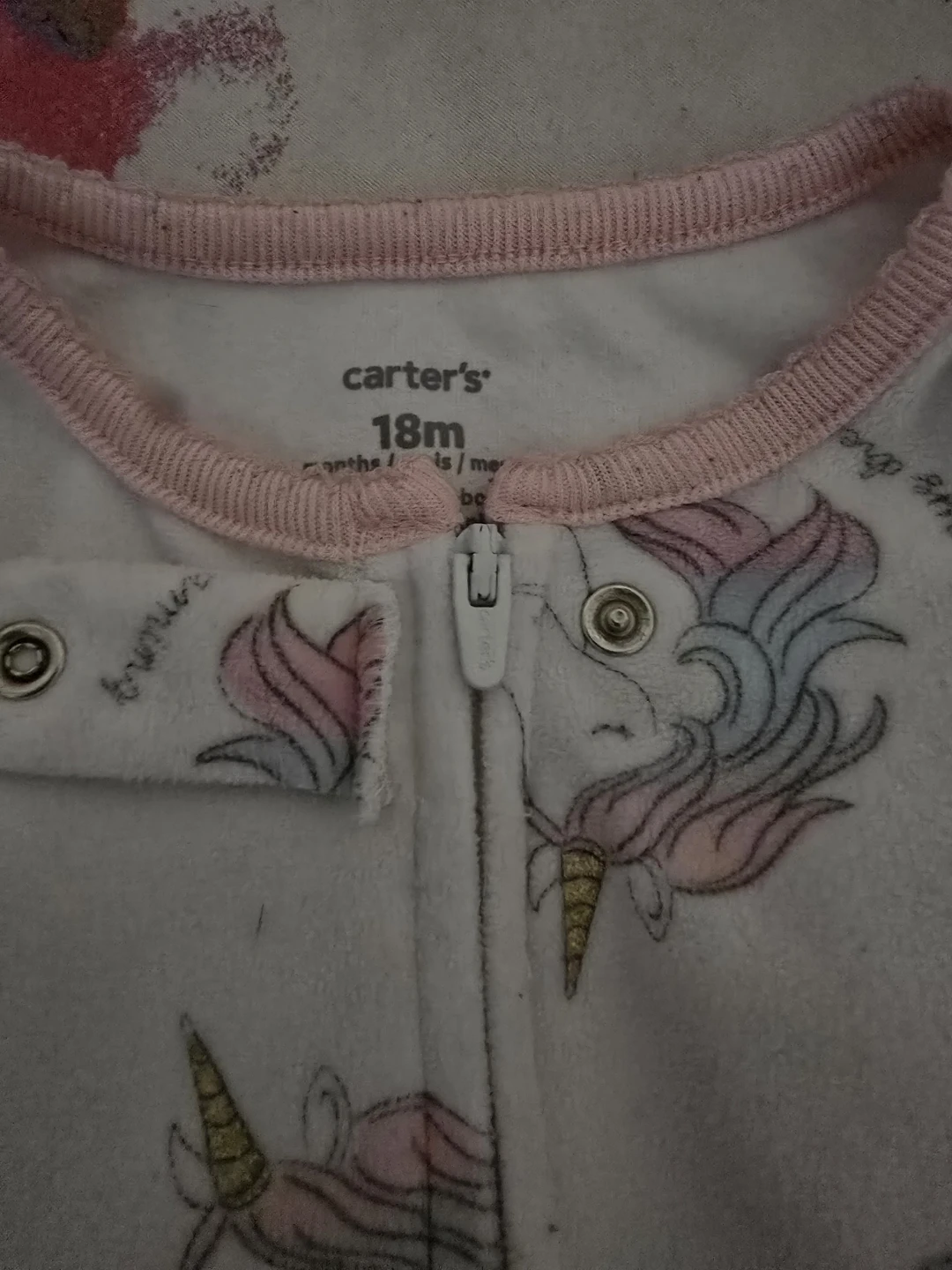 Carter's Unicorn Footed Pajamas 18m - photo 2