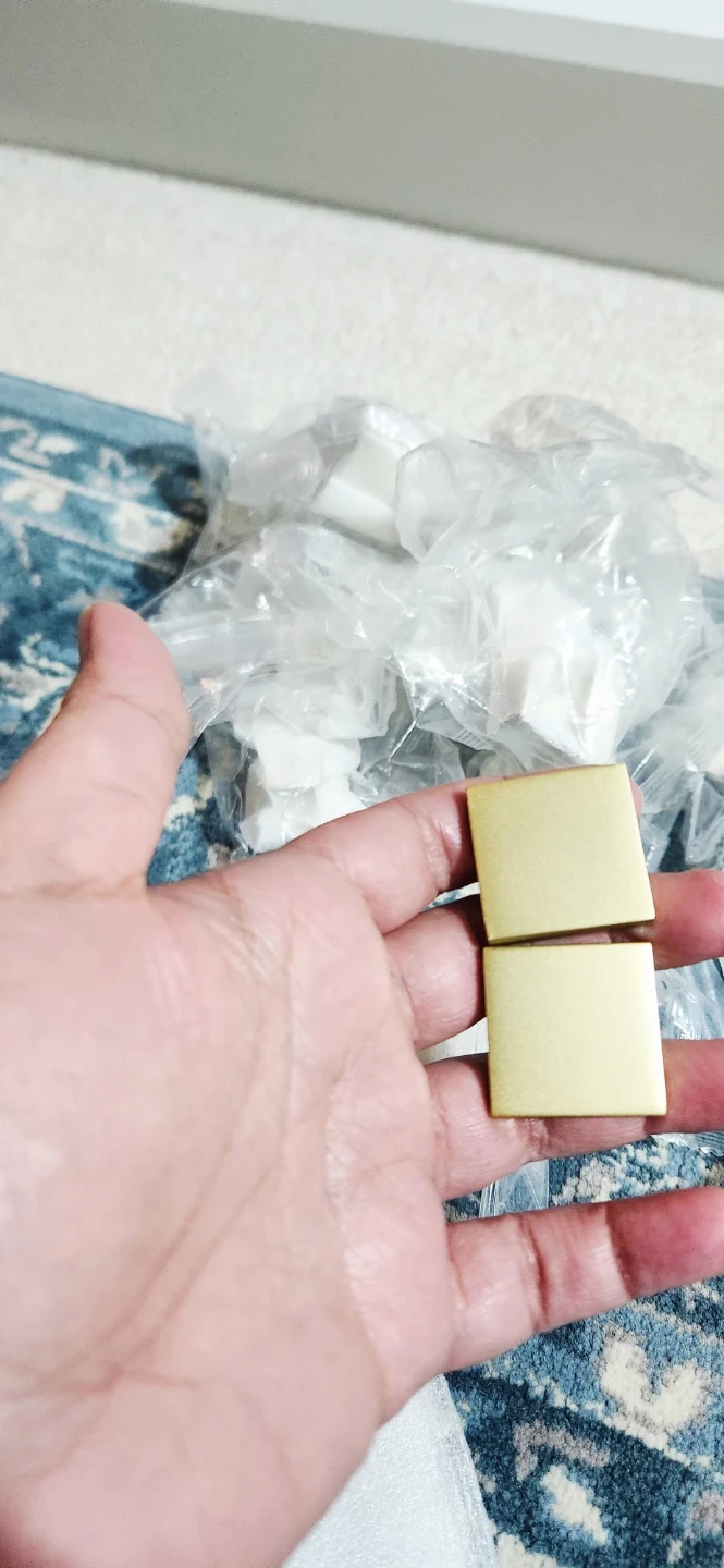Brass Square Cabinet Knobs - photo 4