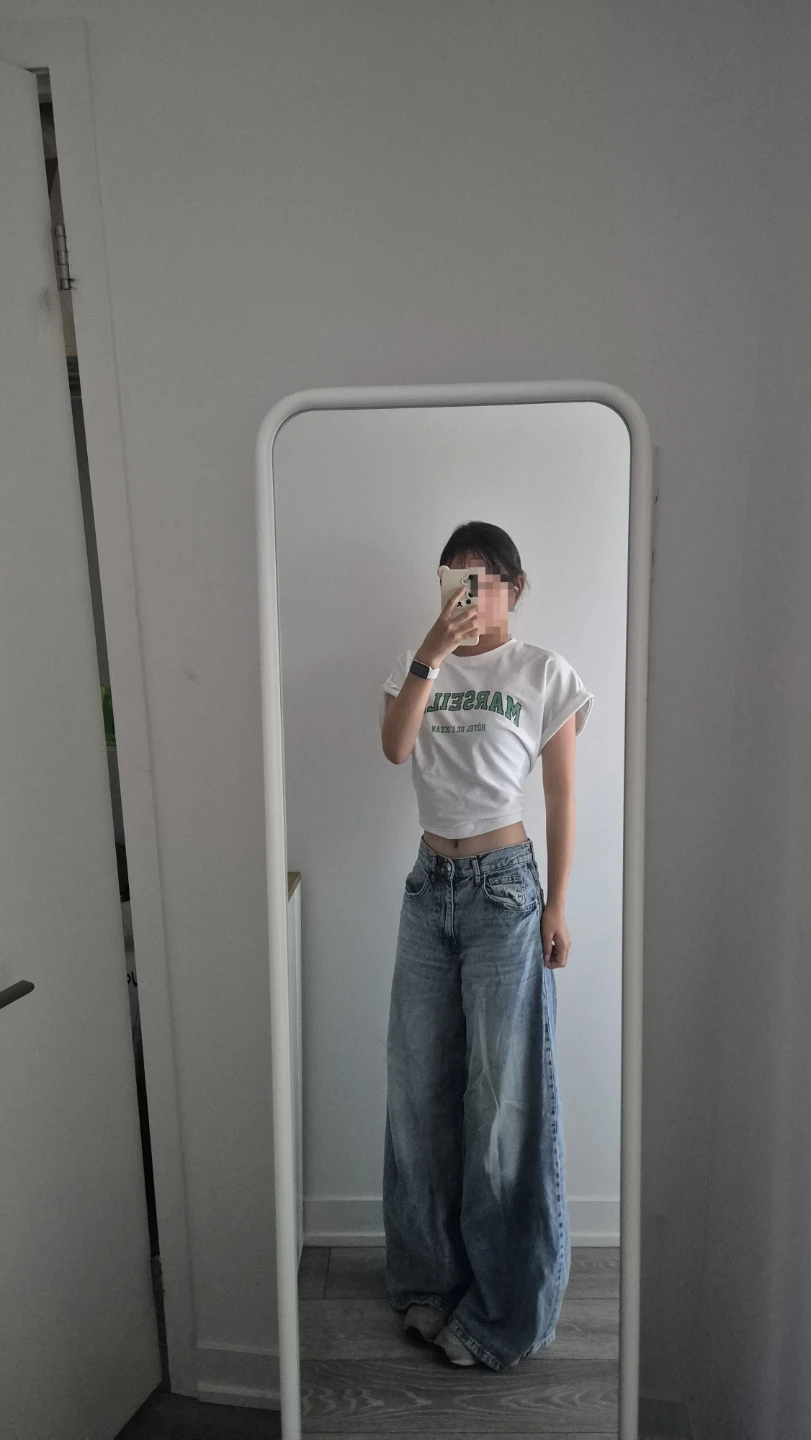 White Crop Top With Green Lettering - photo 2