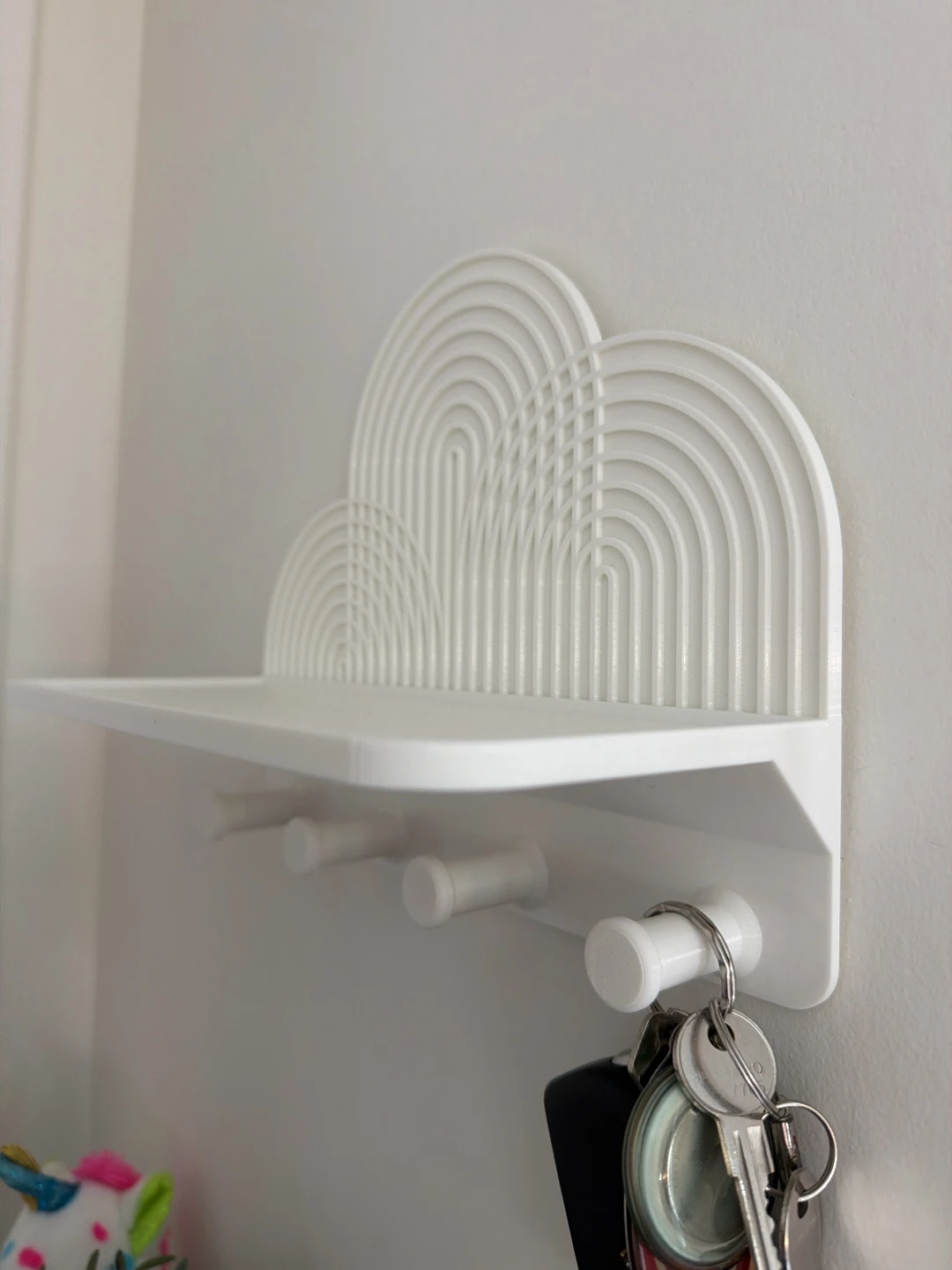 Mid century design Shelf with Hooks - photo 5