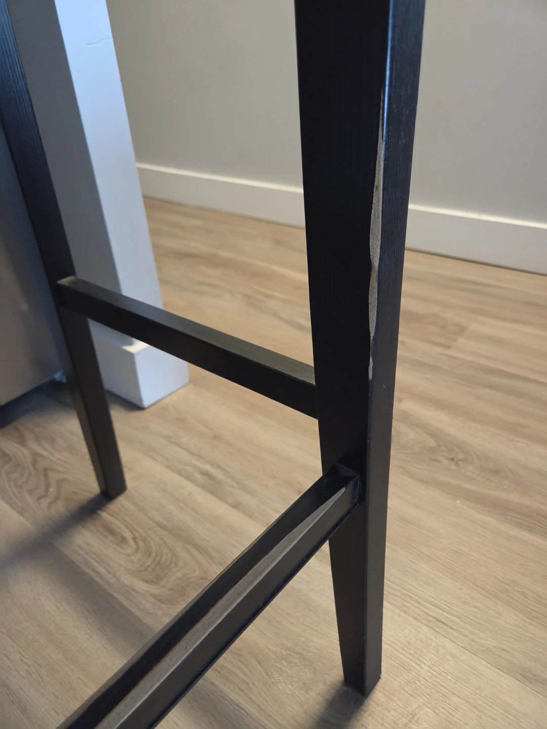 Black Wooden Bar Stool - photo 4
