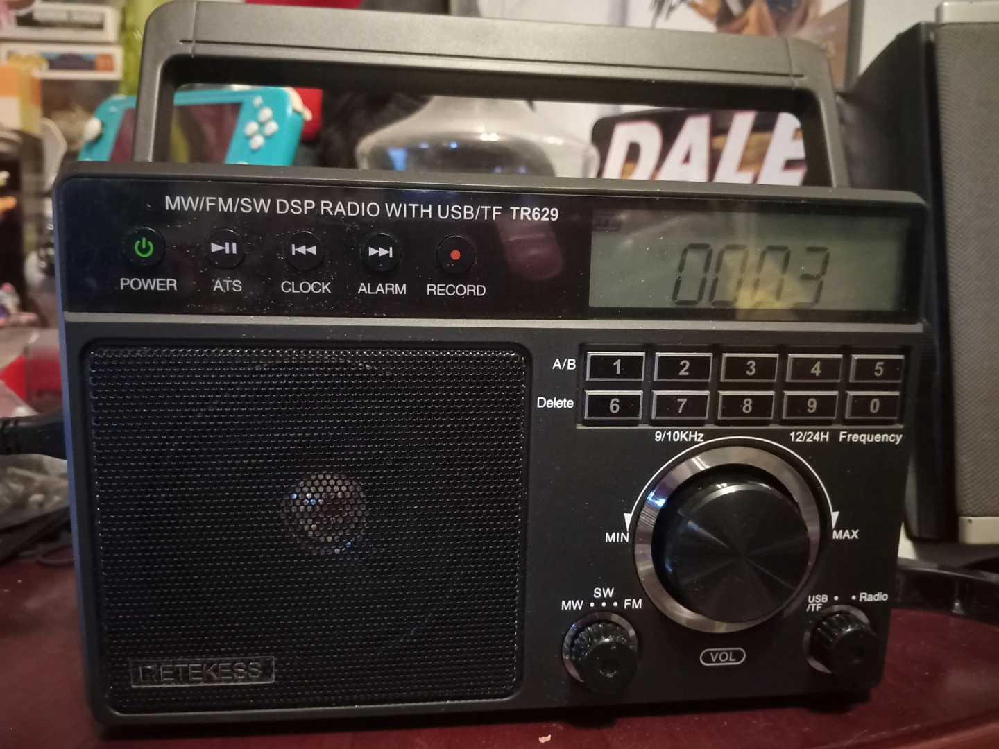 Retevis TR629 Portable AM/FM/SW DSP Radio with USB/TF
